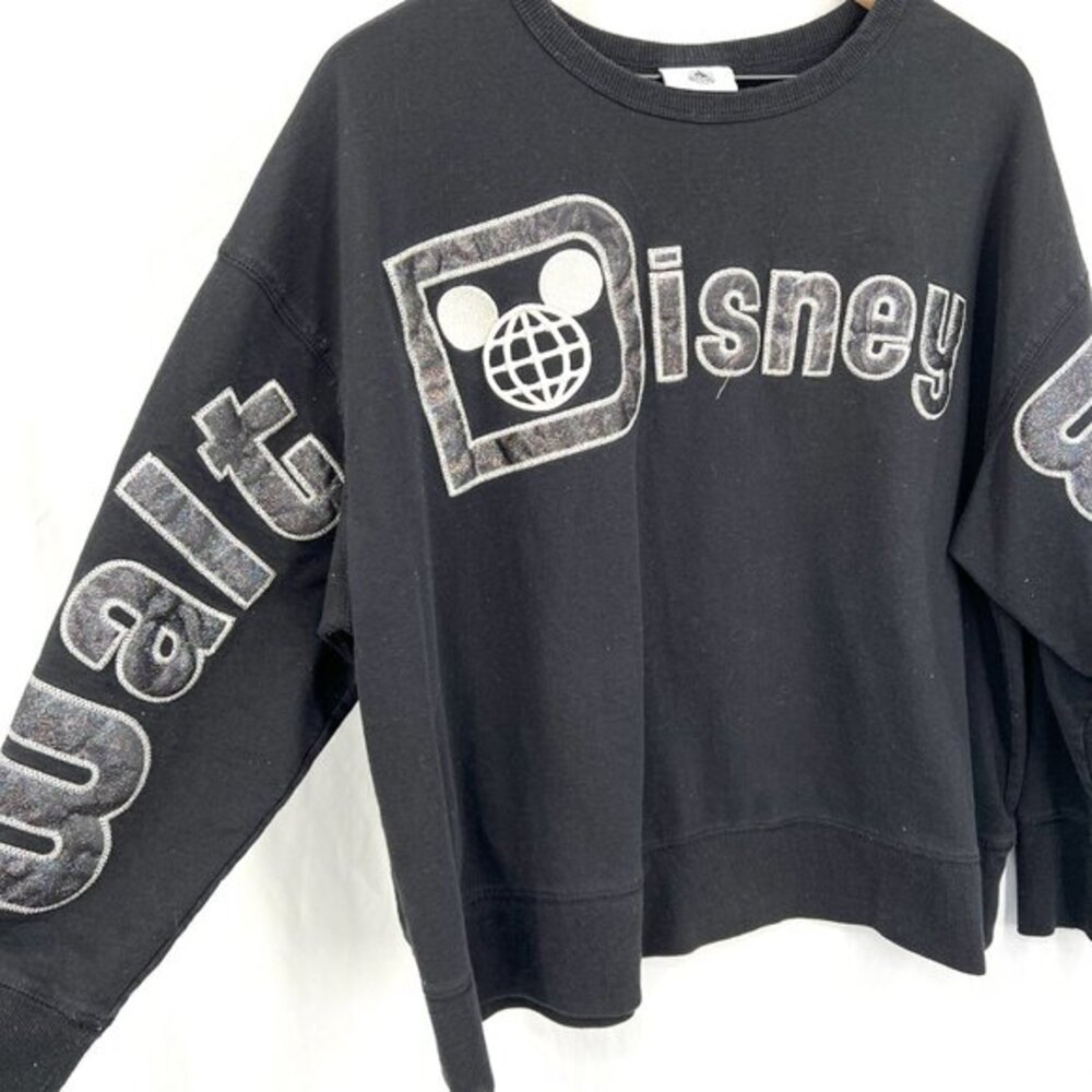 Walt Disney World parks authentic glitter embroidered pullover sweatshirt 1X top - Picture 5 of 8